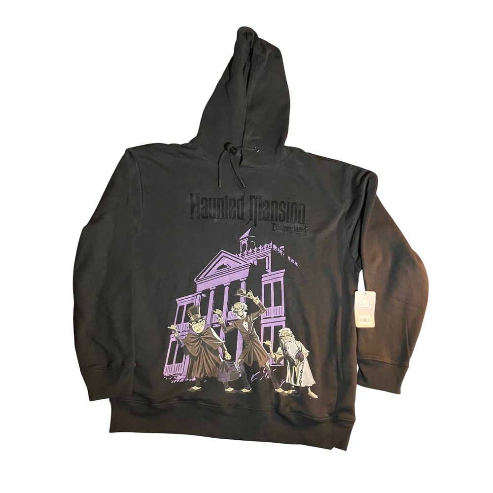 NWT Disney Haunted Mansion Disneyland Resort Hoodie Large Hitchhiking Ghosts New